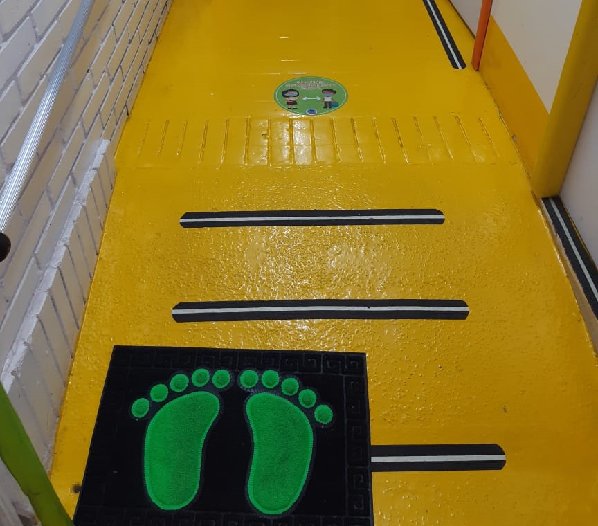  Demarcación de rutas dentro del jardin